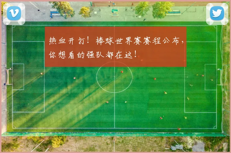热血开打！棒球世界赛赛程公布，你想看的强队都在这！